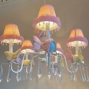 Beautiful ceramic butterfly chandelier